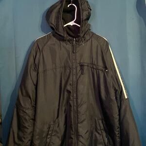 Athletech Reversible Windbreaker/Fleece Combo Black & Gray